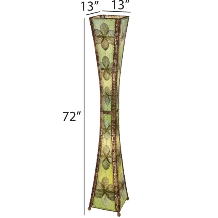 Fashion Hourglass Giant Leaf Lamp – Green – preorder for est. ship 6/2025 Leaf Lamps