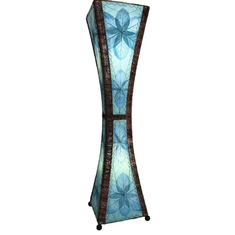 Sale Hourglass Large Leaf Lamp – Blue – preorder for est. ship 8/2025 Leaf Lamps