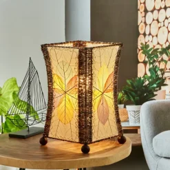 Clearance Hourglass Leaf Lamp – Multi – preorder for est. ship 8/2025 Leaf Lamps