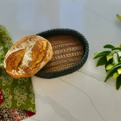 Fashion Indra Dark Bread Warmer Basket Tabletop | Bread Warmer Baskets
