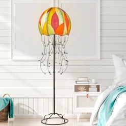 Online Jellyfish Floor Leaf Lamp – Multi – preorder for est. ship 6/2025 Leaf Lamps