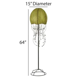 Best Jellyfish Floor Leaf Lamp – Green – preorder for est. ship 6/2025 Leaf Lamps