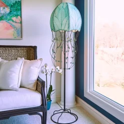 Hot Jellyfish Floor Leaf Lamp – Blue Leaf Lamps