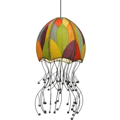 New Jellyfish Pendant Leaf Lamp – Multi – preorder for est. ship 6/2025 Leaf Lamps
