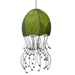 Online Jellyfish Pendant Leaf Lamp – Green – preorder for est. ship 6/2025 Leaf Lamps
