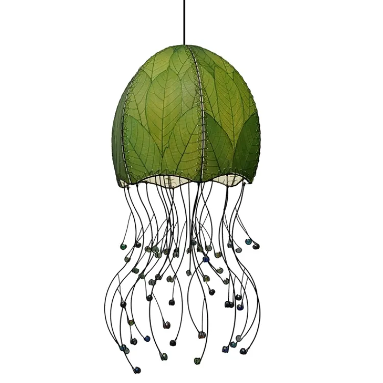 Online Jellyfish Pendant Leaf Lamp – Green – preorder for est. ship 6/2025 Leaf Lamps