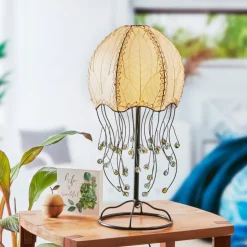 Hot Jellyfish Table Leaf Lamp – Natural – preorder for est. ship 6/2025 Leaf Lamps
