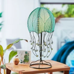 Clearance Jellyfish Table Leaf Lamp – Blue Leaf Lamps