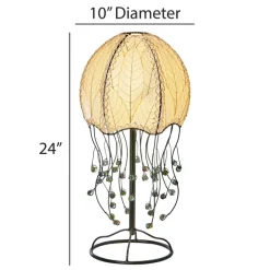 Hot Jellyfish Table Leaf Lamp – Natural – preorder for est. ship 6/2025 Leaf Lamps