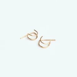 Discount Journey of Hope Huggie Earrings 14K Gold Earrings