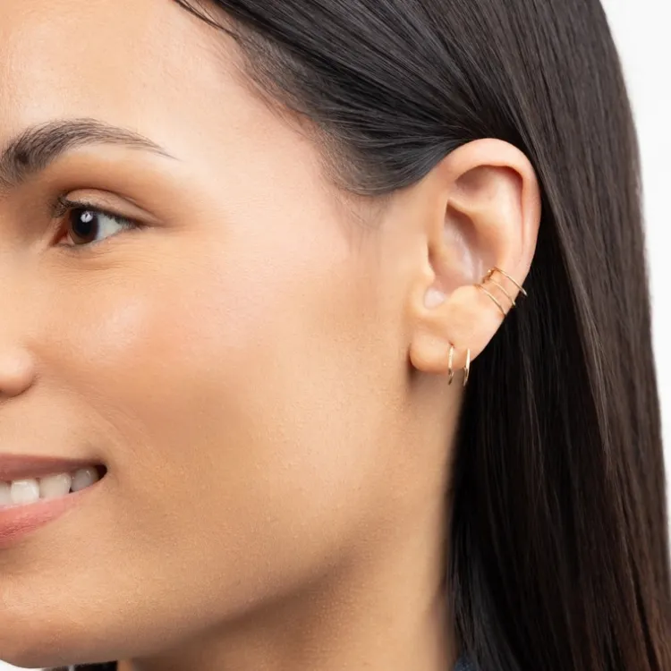 Discount Journey of Hope Huggie Earrings 14K Gold Earrings