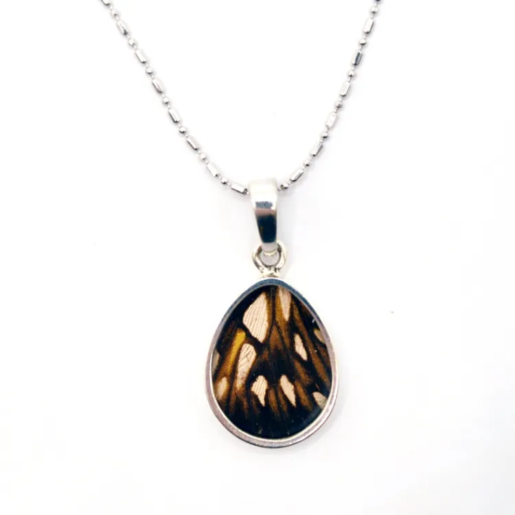 Best Juno Silverspot Butterfly Wing Necklace Necklaces