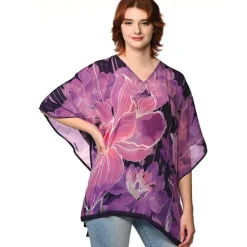 Best Kamala Lotus Top Purple Tops & Tunics