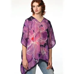Best Kamala Lotus Top Purple Tops & Tunics