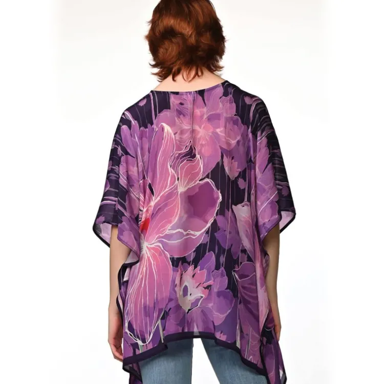 Best Kamala Lotus Top Purple Tops & Tunics
