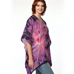 Best Kamala Lotus Top Purple Tops & Tunics