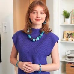 Outlet Kantha Azure Bauble Necklace Kantha Jewelry | Necklaces