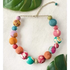 Discount Kantha Bauble Collar Necklace Kantha Jewelry | Necklaces