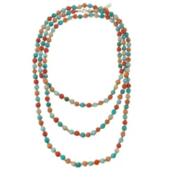 Clearance Kantha Capri Long Necklace Kantha Jewelry | Necklaces