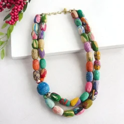 Best Kantha Focal Necklace Kantha Jewelry | Necklaces
