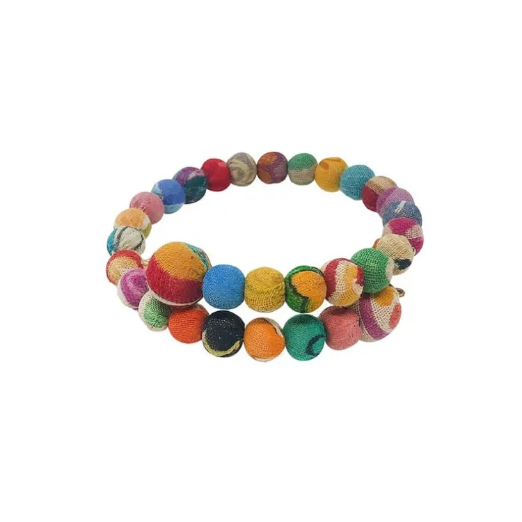 Hot Kantha Overlap Bangle Kantha Jewelry | Bracelets & Cuffs