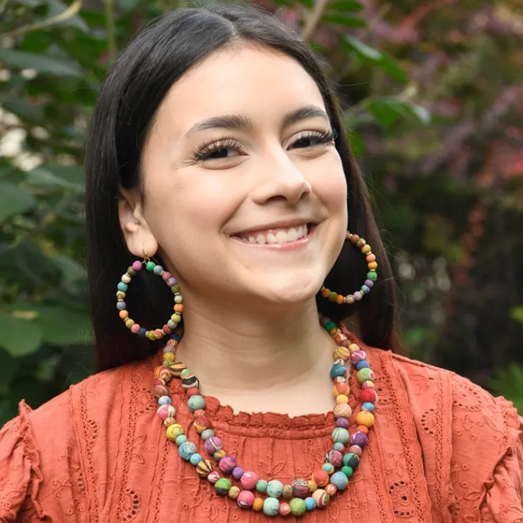 Hot Kantha Tandem Necklace Kantha Jewelry | Necklaces