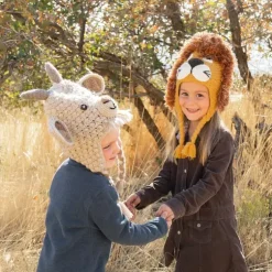 Fashion Kids Animal Hat Goat Knitwear