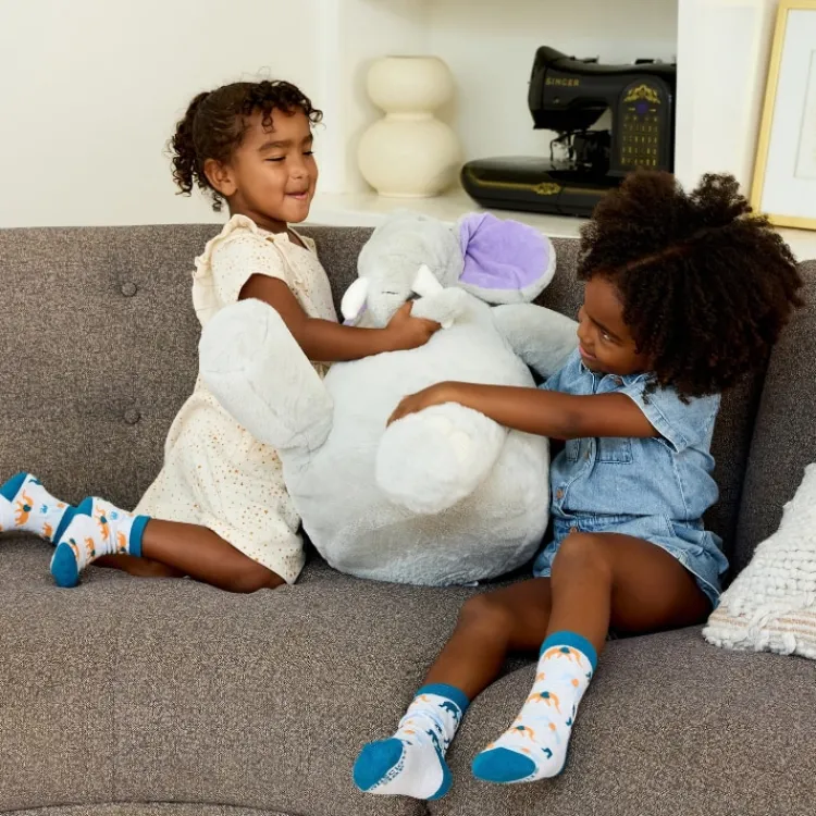 Clearance Kids Socks That Protect Elephants Socks