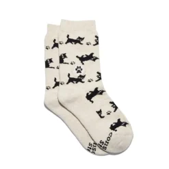 Sale Kids Socks that Save Cats Beige Cats Socks