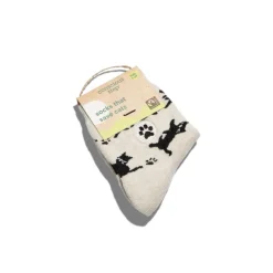 Sale Kids Socks that Save Cats Beige Cats Socks
