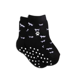 Sale Kids Socks That Save Dogs Black Socks