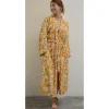 Discount Kimono Robe Frangipani Turmeric Women Women’s Sale