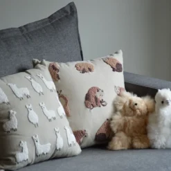 Discount Knotty Llama Embroidered Pillow Pillows