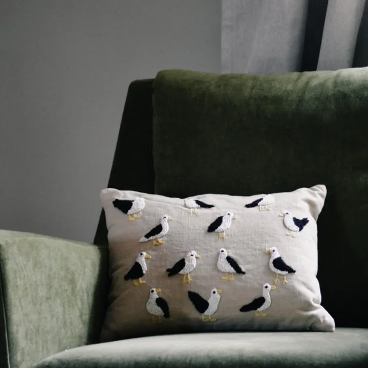 Outlet Knotty Sea Gulls Pillow Pillows