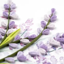 Fashion Lavender Bunch Quilling Card Frame It! | Bird & Flower Cards