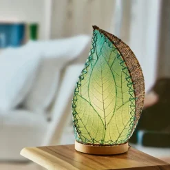 New Leaflet Table Lamp – Blue Leaf Lamps