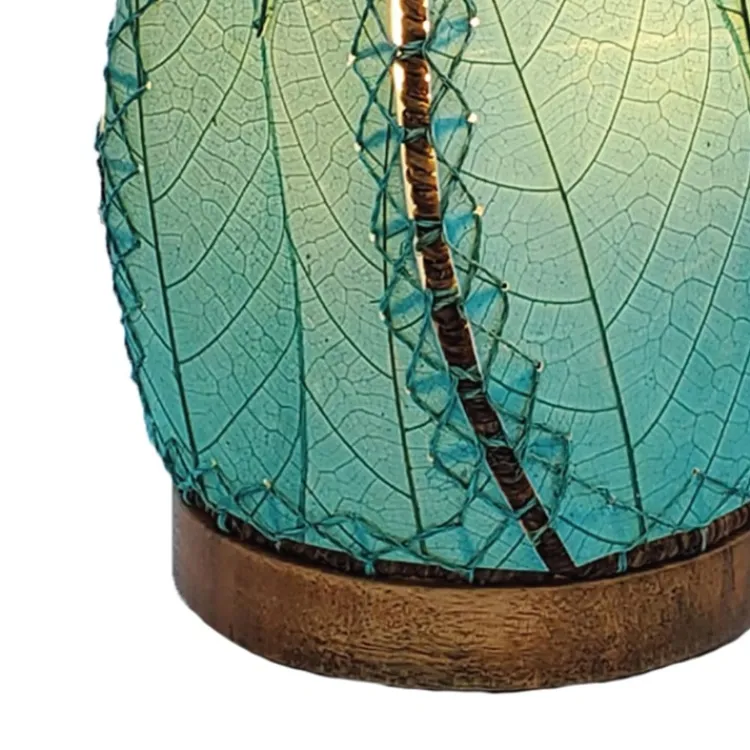 New Leaflet Table Lamp – Blue Leaf Lamps