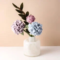 Sale Light Blue Felt Hydrangea Felt Flowers