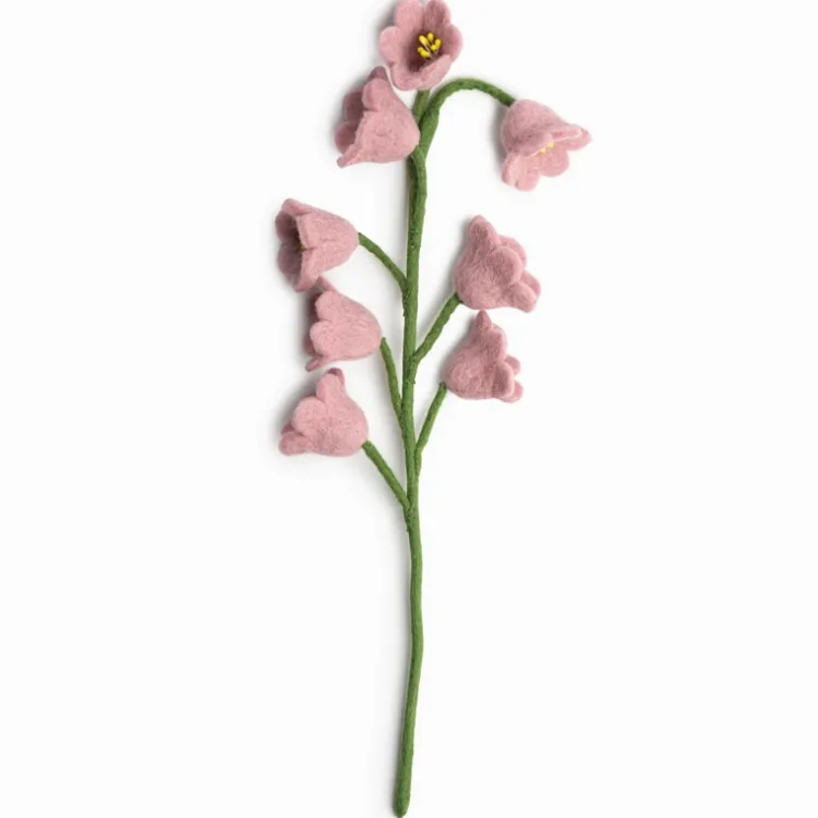 Fashion Lily of the Valley Felt Flower Pink Felt Flowers