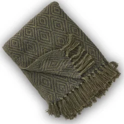 New Loden Green Rethread Throw Blankets & Throws