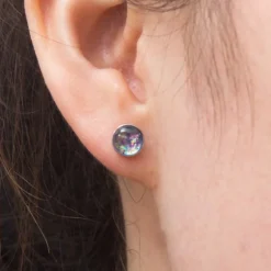 Sale Lora Lavender & Silver Stud Earrings Fight Trafficking | Earrings