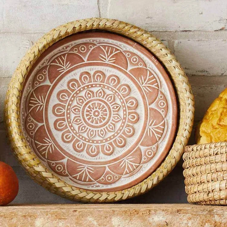 Fashion Mandala Bread Warmer Basket Tabletop | Bread Warmer Baskets