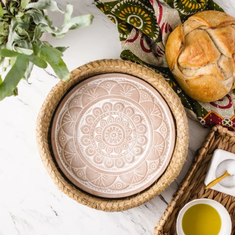 Fashion Mandala Bread Warmer Basket Tabletop | Bread Warmer Baskets