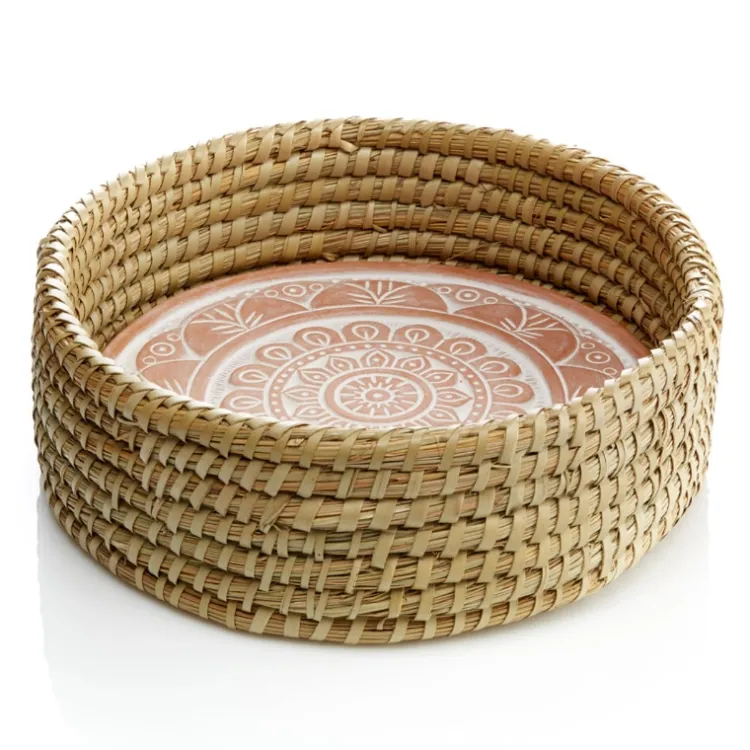 Fashion Mandala Bread Warmer Basket Tabletop | Bread Warmer Baskets