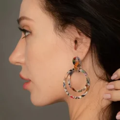 Clearance Margot Multicolored Resin Dangle Earrings Fight Trafficking | Earrings