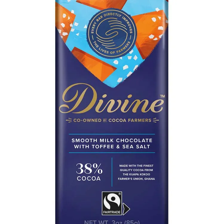 Hot Milk Chocolate with Toffee & Sea Salt Bar Food
