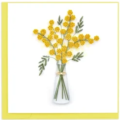 Outlet Mimosa Flowers Quilling Card Bird & Flower Cards