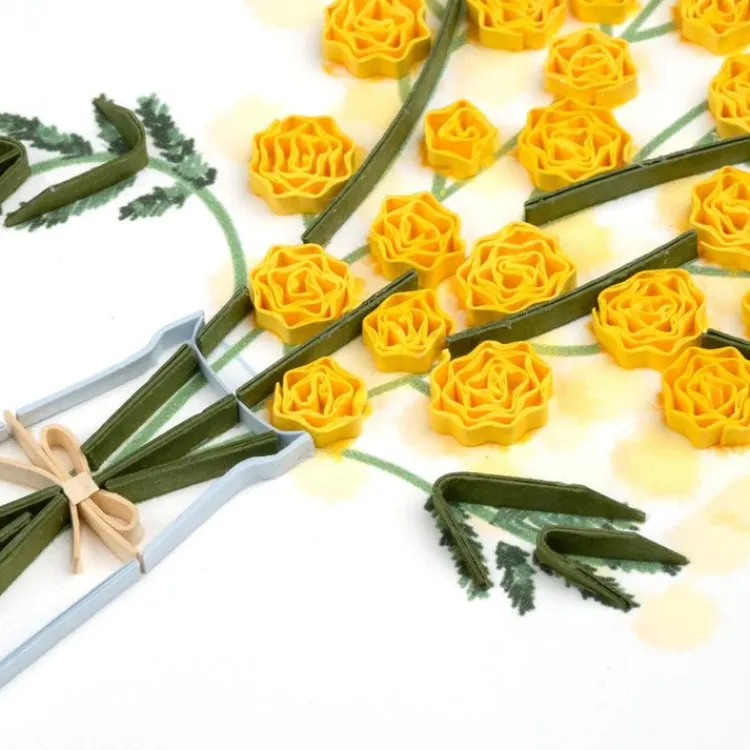 Outlet Mimosa Flowers Quilling Card Bird & Flower Cards