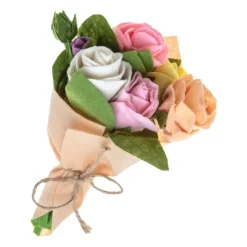 Hot Mini Felt Bouquet Rose Felt Flowers