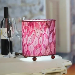 Online Mini Guyabano Leaf Lamp – Purple – preorder for est. ship 6/2025 Leaf Lamps